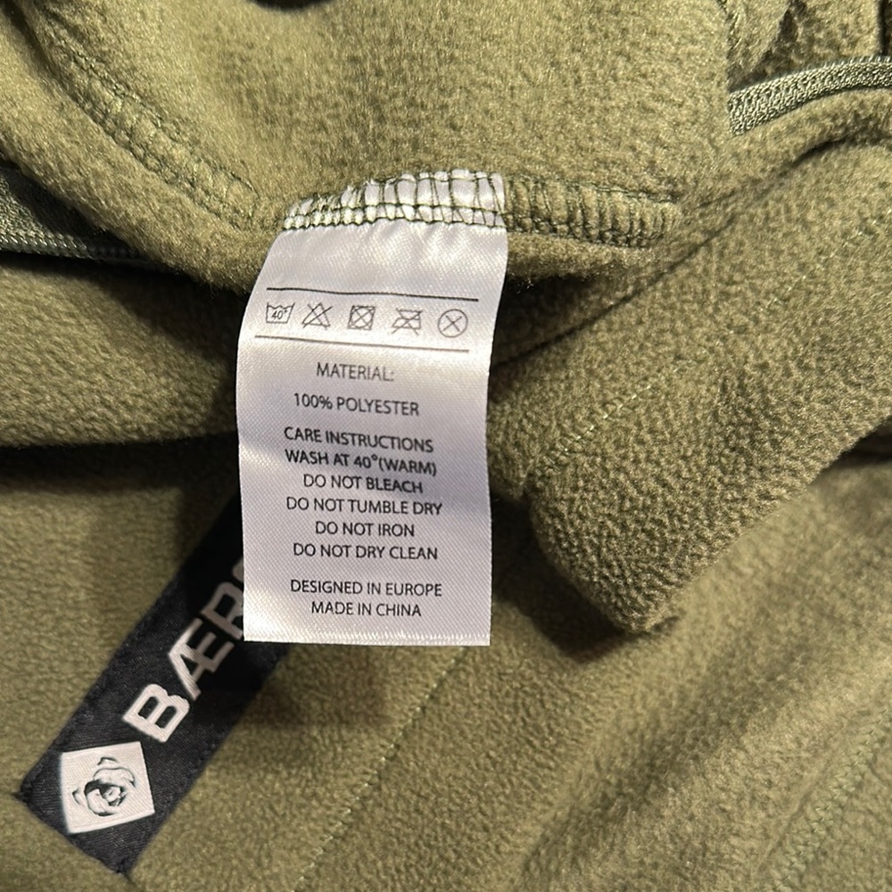 Baerskin TrueSweat Olive Green Hoodie - Picture 15 of 15